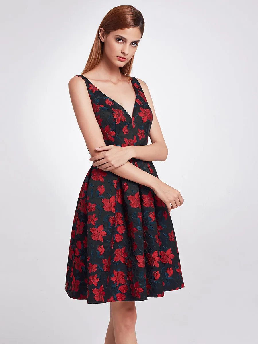 Ever-Pretty V Neck Fit and Flare Party Dress EP05946