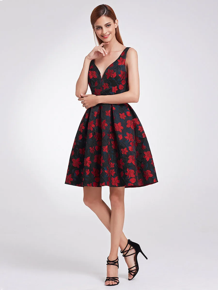 Ever-Pretty V Neck Fit and Flare Party Dress EP05946