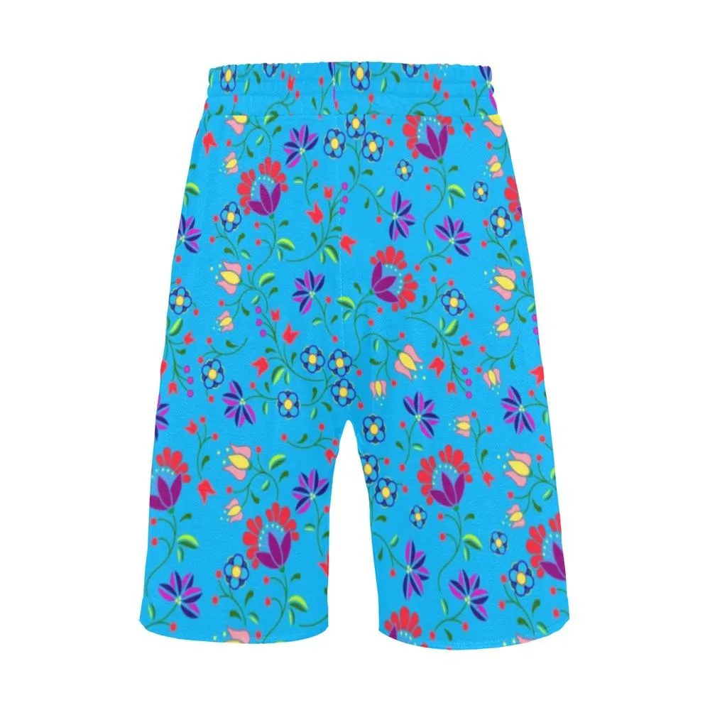 Fleur Indigine Ciel Men's Casual Shorts