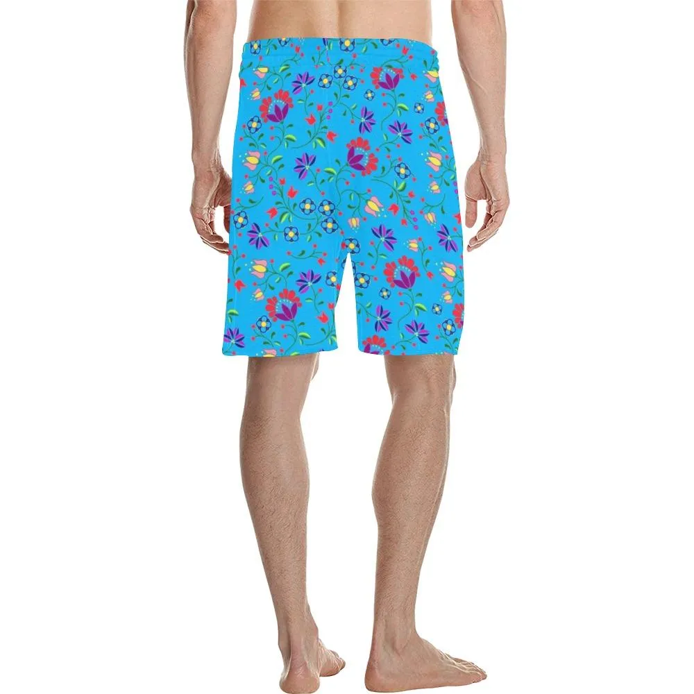 Fleur Indigine Ciel Men's Casual Shorts