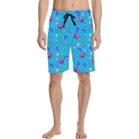 Fleur Indigine Ciel Men's Casual Shorts