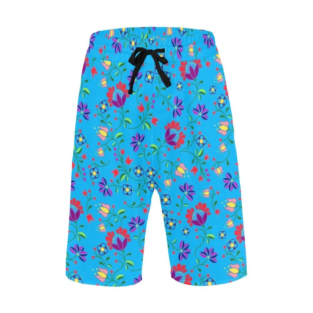 Fleur Indigine Ciel Men's Casual Shorts
