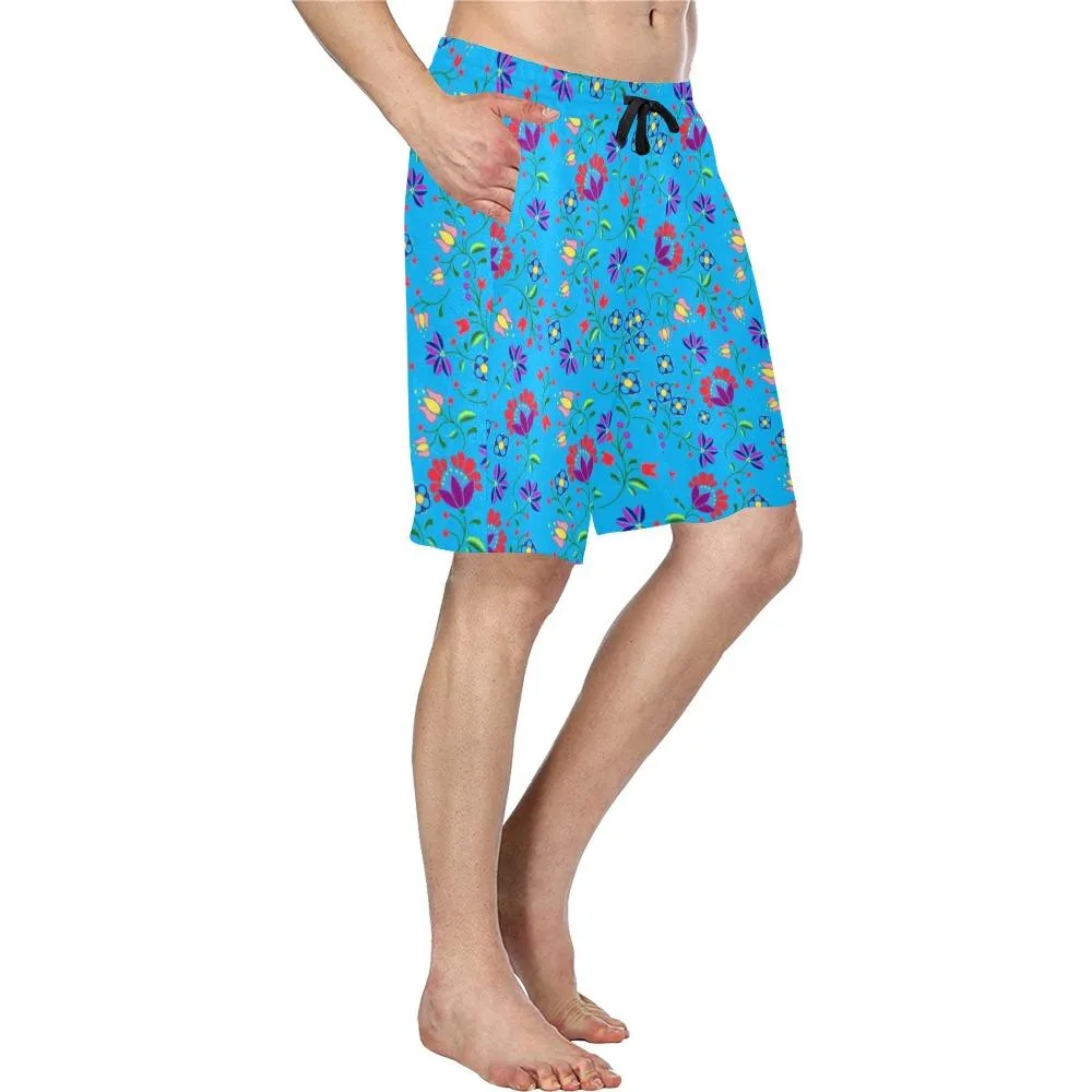 Fleur Indigine Ciel Men's Casual Shorts