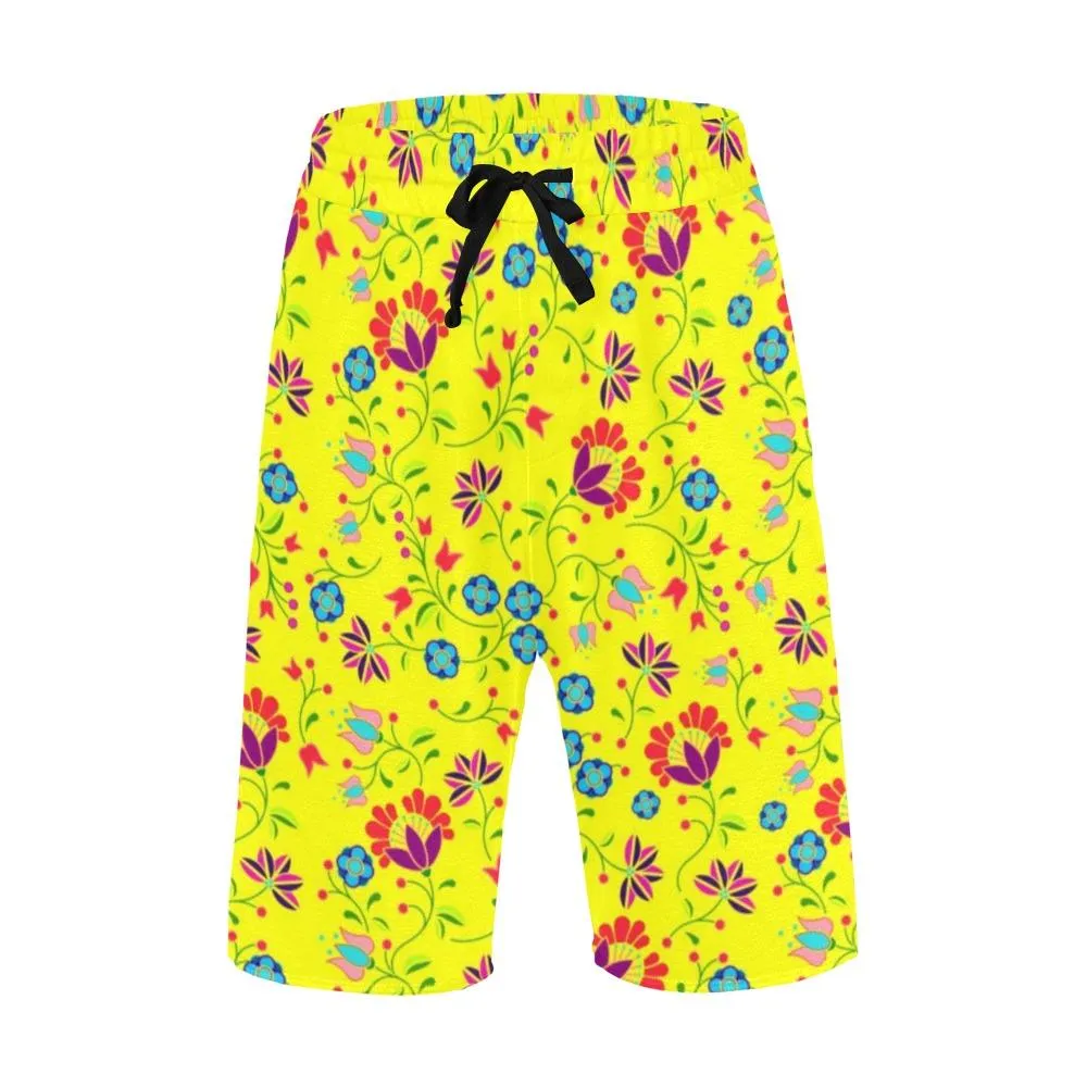 Fleur Indigine Mais Men's Casual Shorts