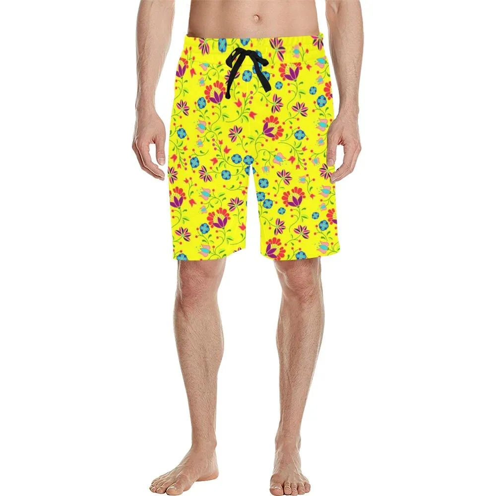 Fleur Indigine Mais Men's Casual Shorts