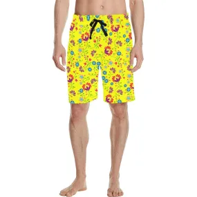 Fleur Indigine Mais Men's Casual Shorts