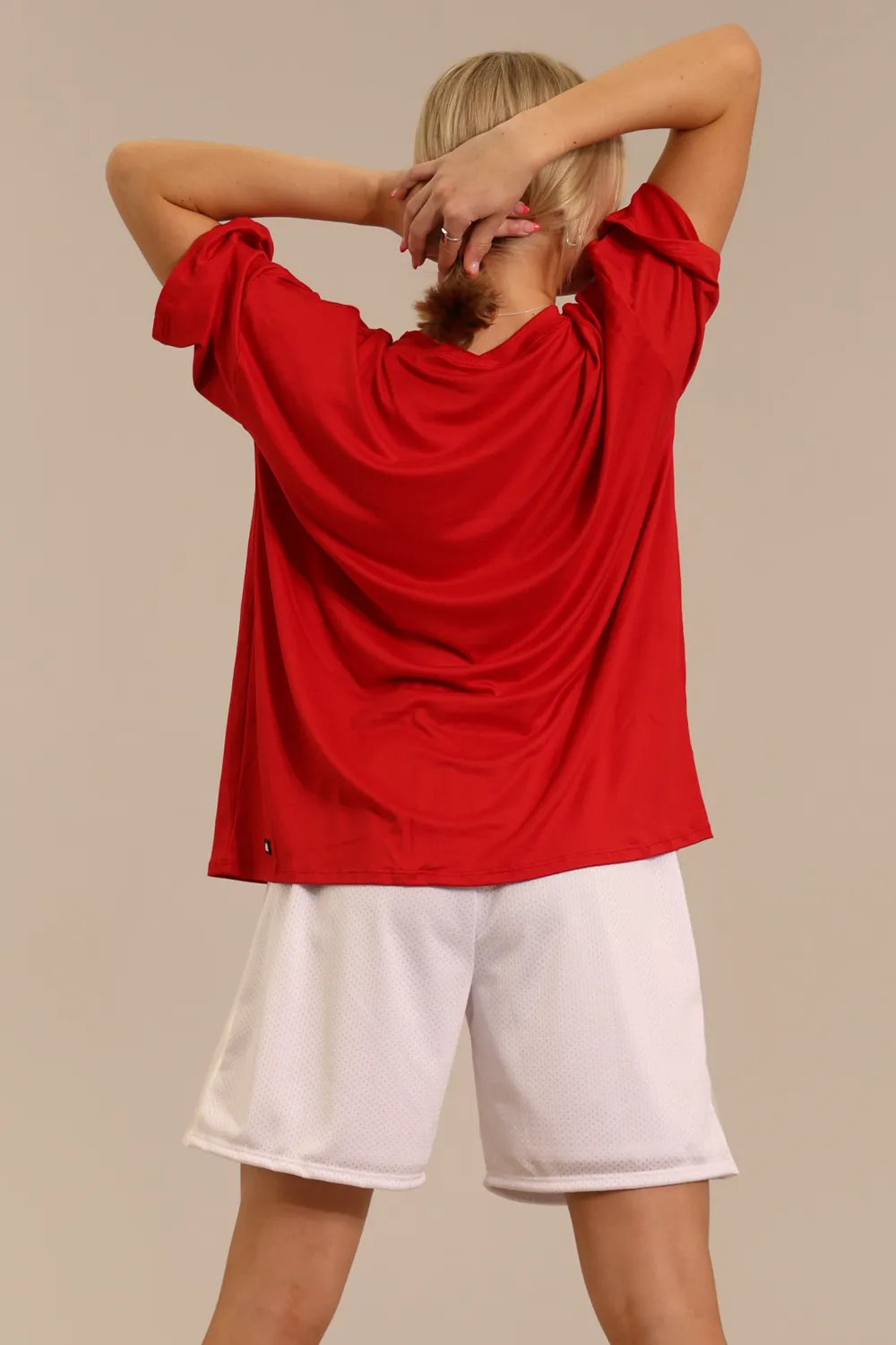 Graffiti Oversized T-Shirt - Red