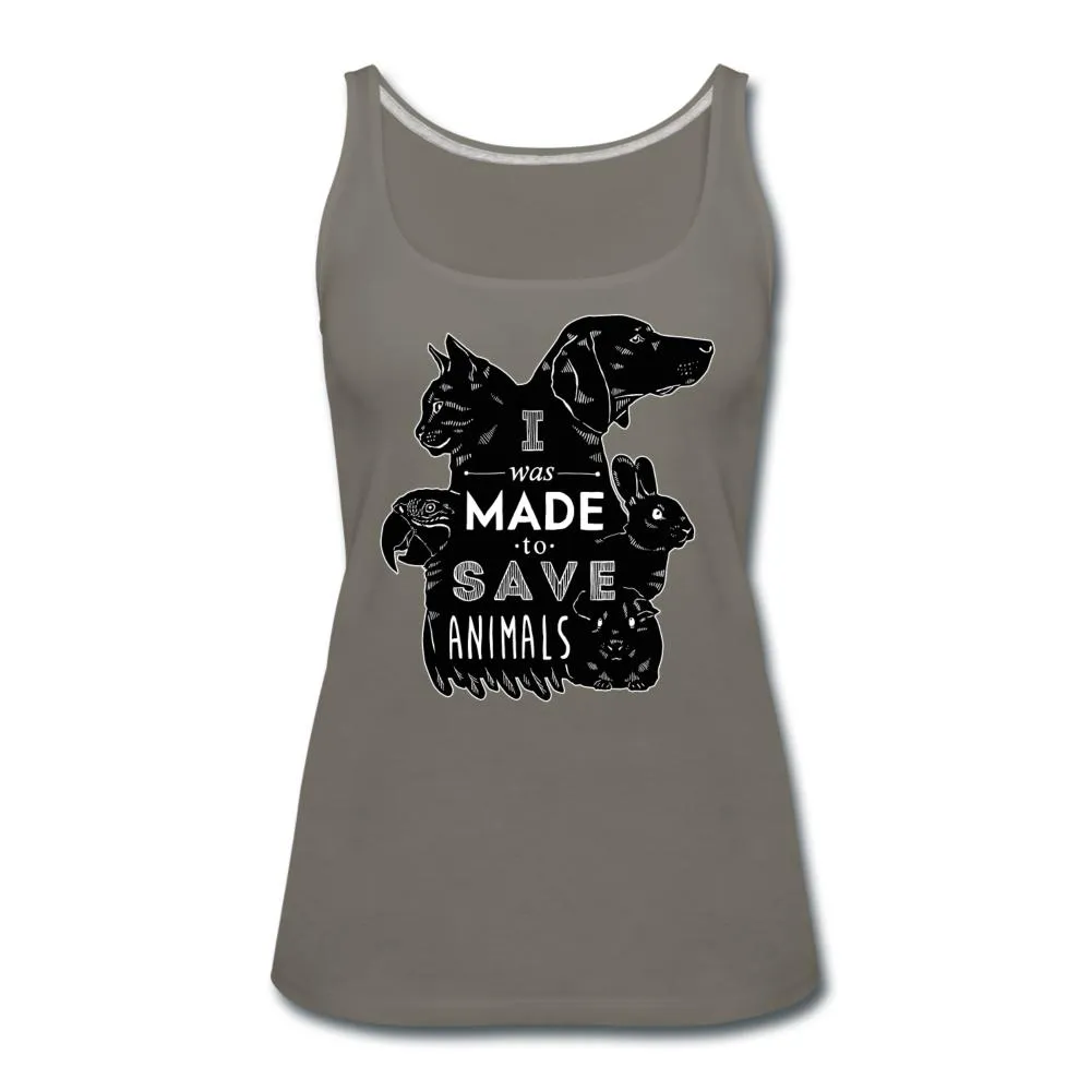 I was made to save animals Women's Tank Top