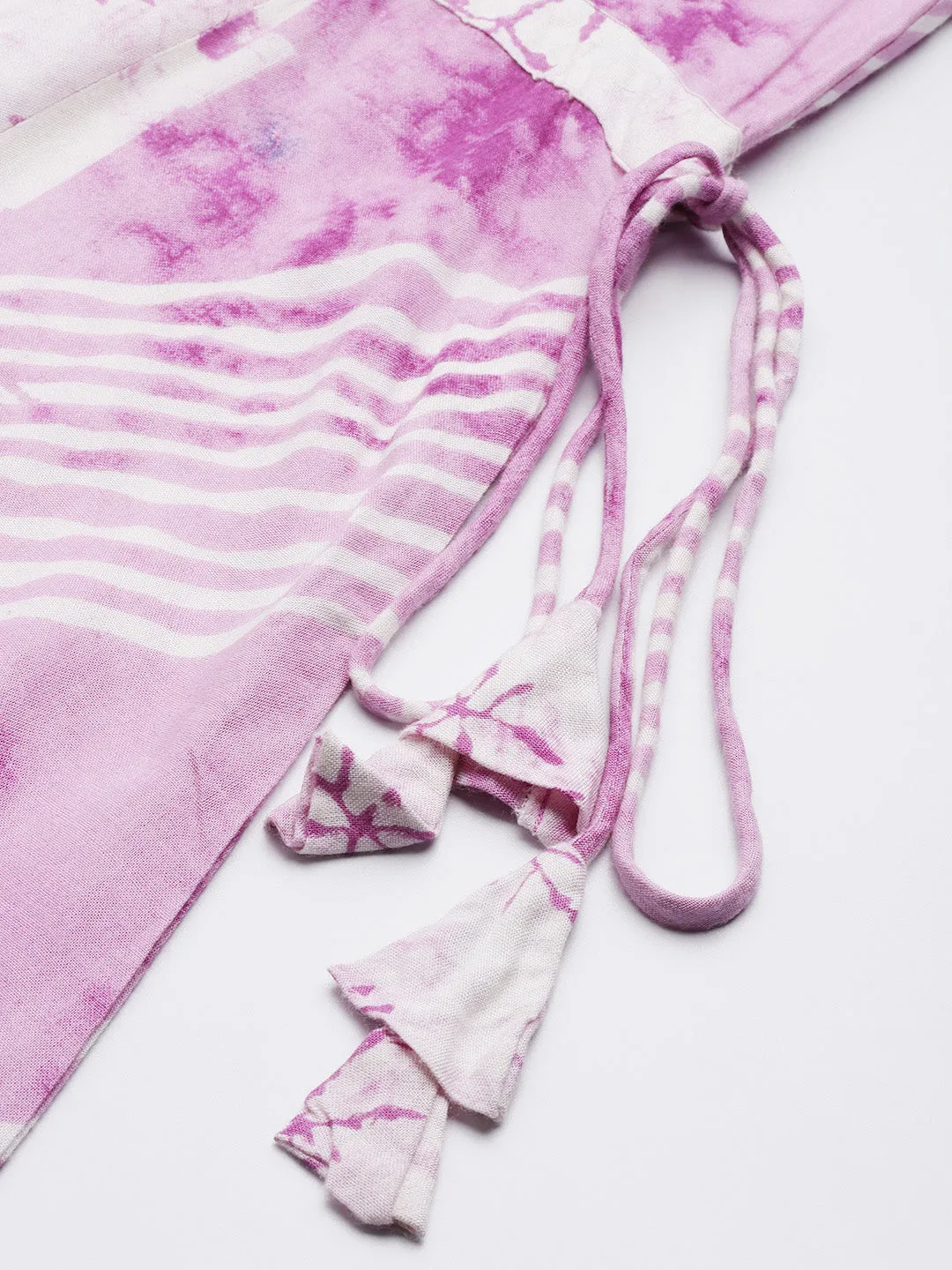Indibelle Rayon Floral Print Maxi Dress (Purple)
