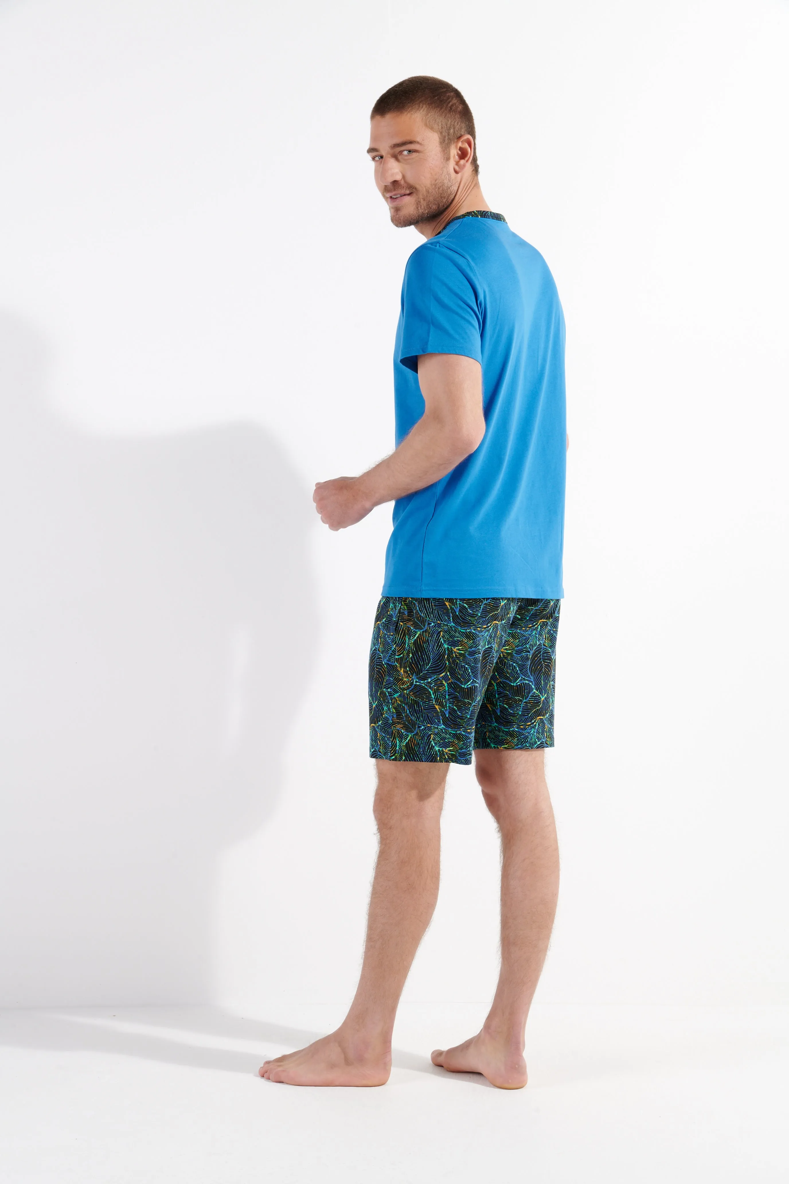 Jarrod Short Sleepwear Set | Blue Print 402699-P0bi