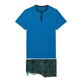 Jarrod Short Sleepwear Set | Blue Print 402699-P0bi