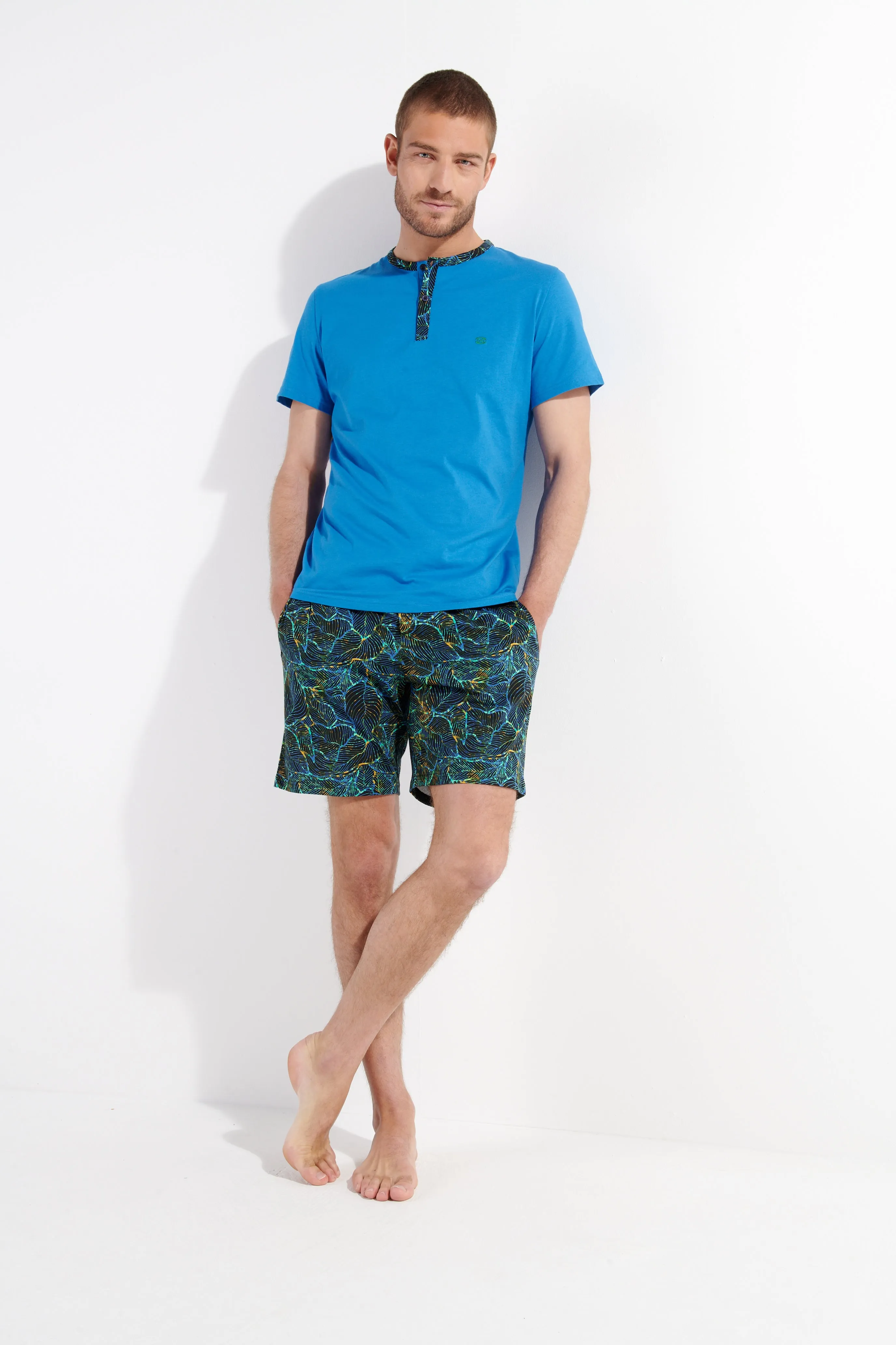Jarrod Short Sleepwear Set | Blue Print 402699-P0bi
