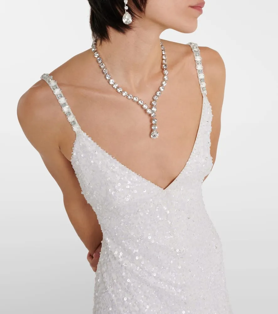 Jenny Packham Bridal Nora sequined silk gown