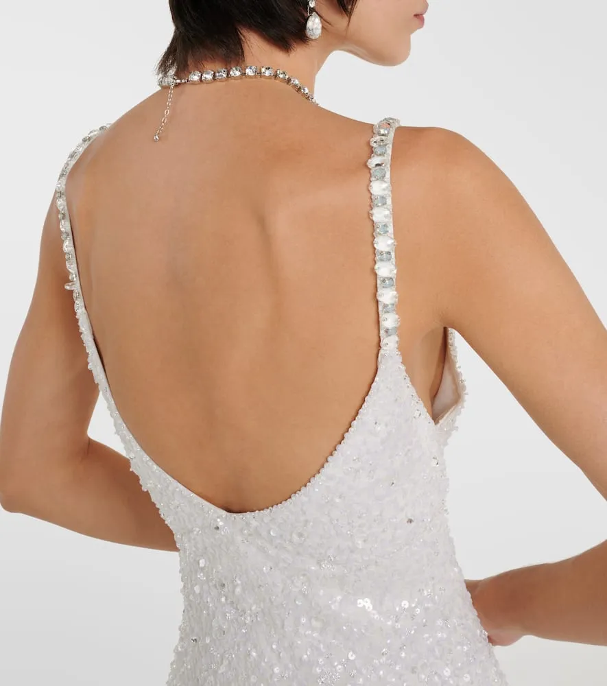 Jenny Packham Bridal Nora sequined silk gown