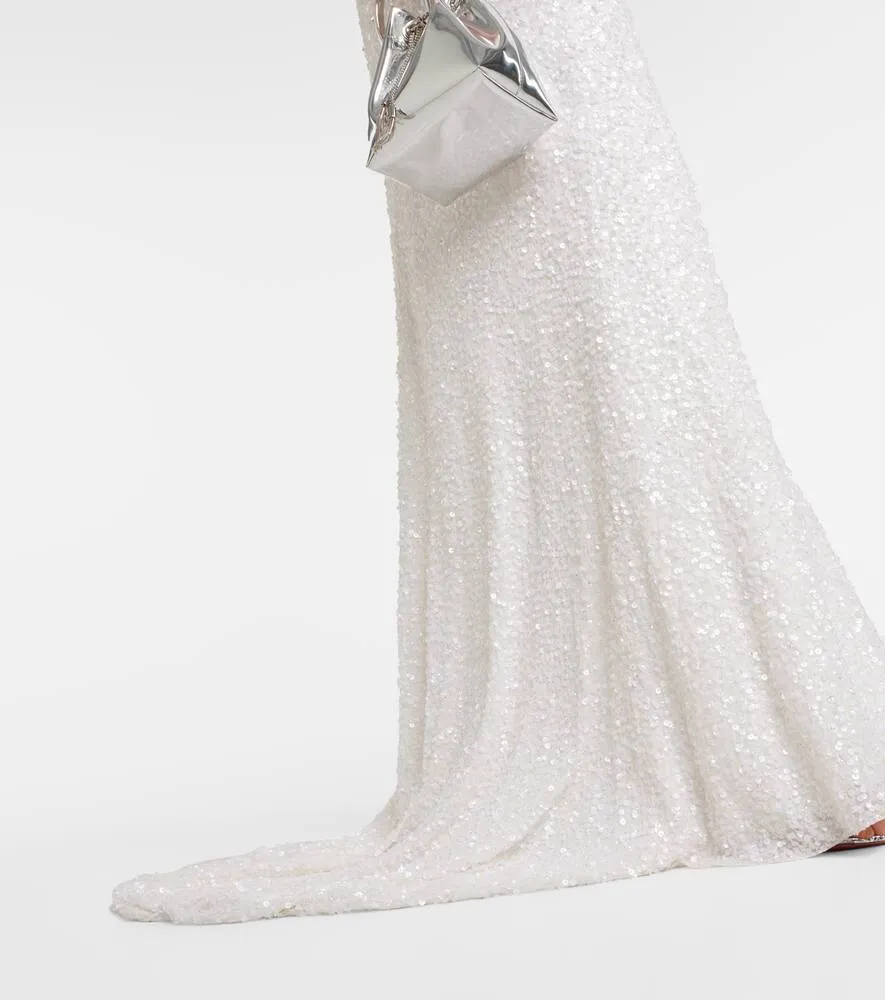 Jenny Packham Bridal Nora sequined silk gown