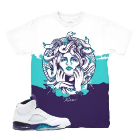 Jordan 5 Grape Fresh Prince Medusa Shirt