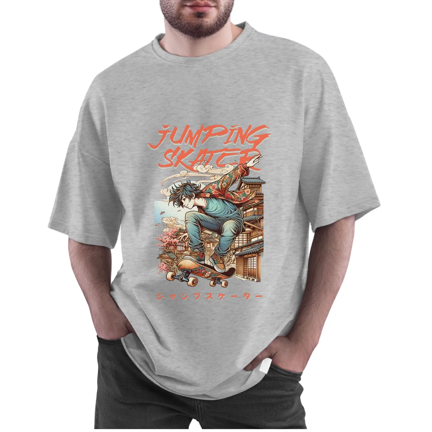 Jumping skater Oversized T-shirt