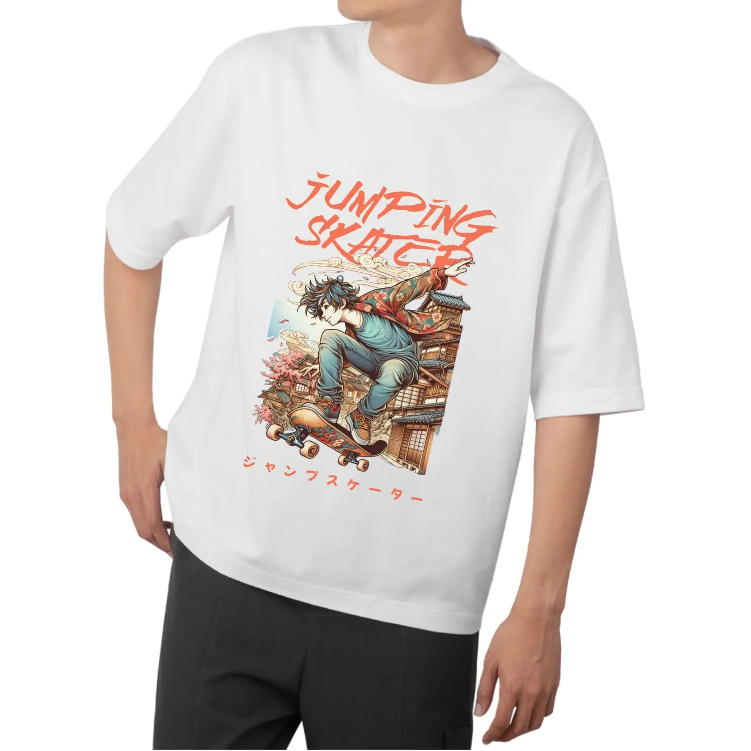 Jumping skater Oversized T-shirt
