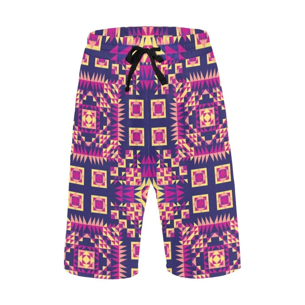 Kaleidoscope Bleu Men's Casual Shorts