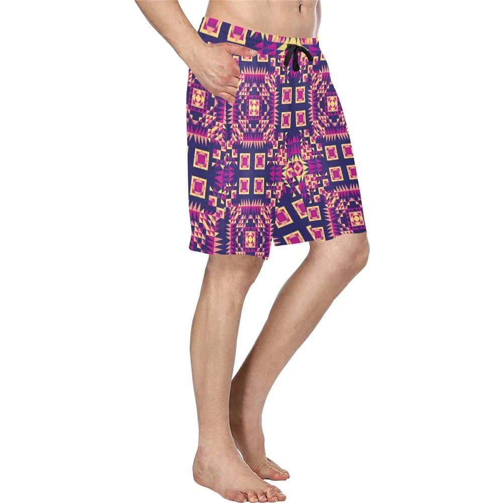 Kaleidoscope Bleu Men's Casual Shorts