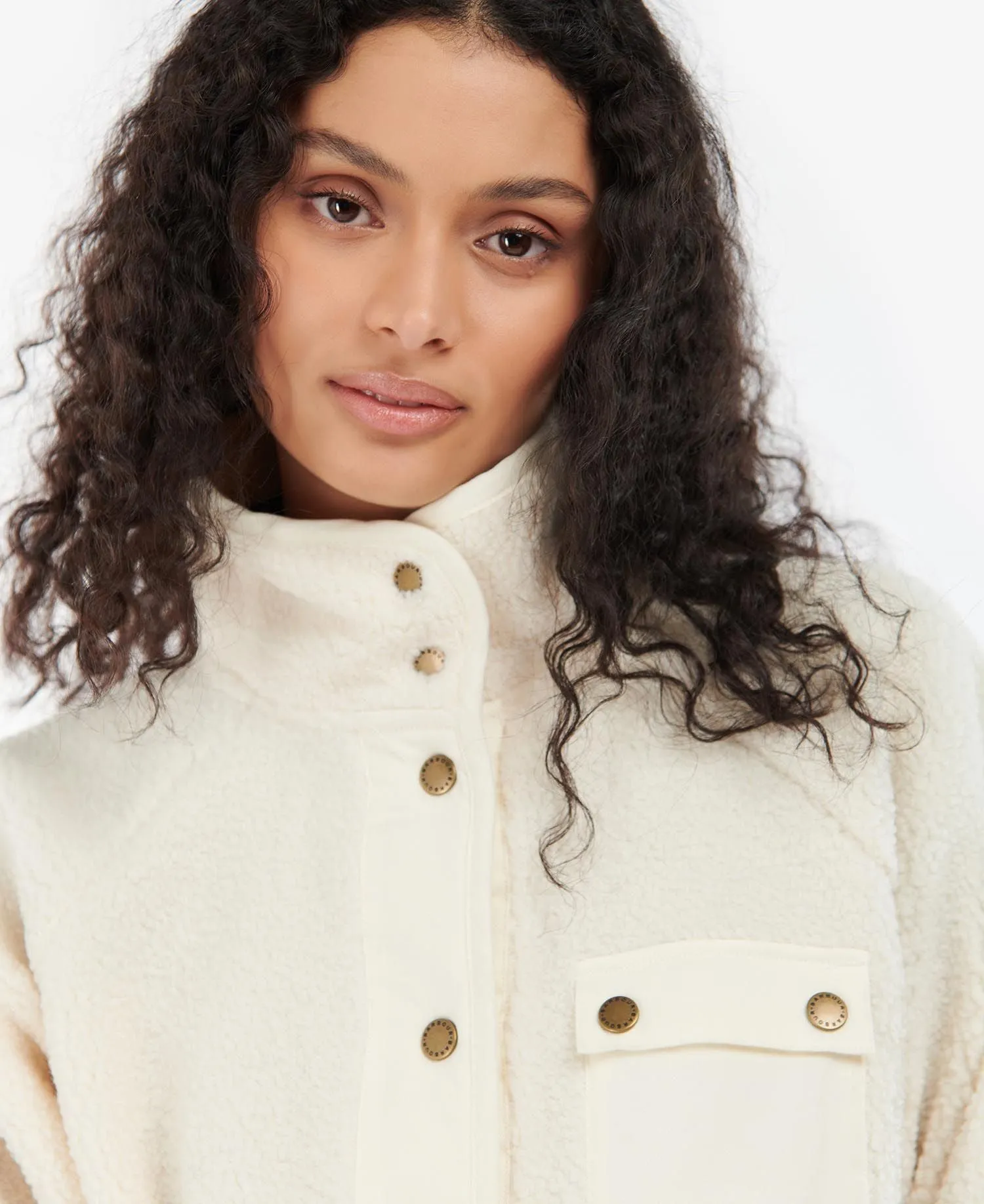 LADIES BARBOUR CALLALY FLEECE SWEATSHIRT - ARAN