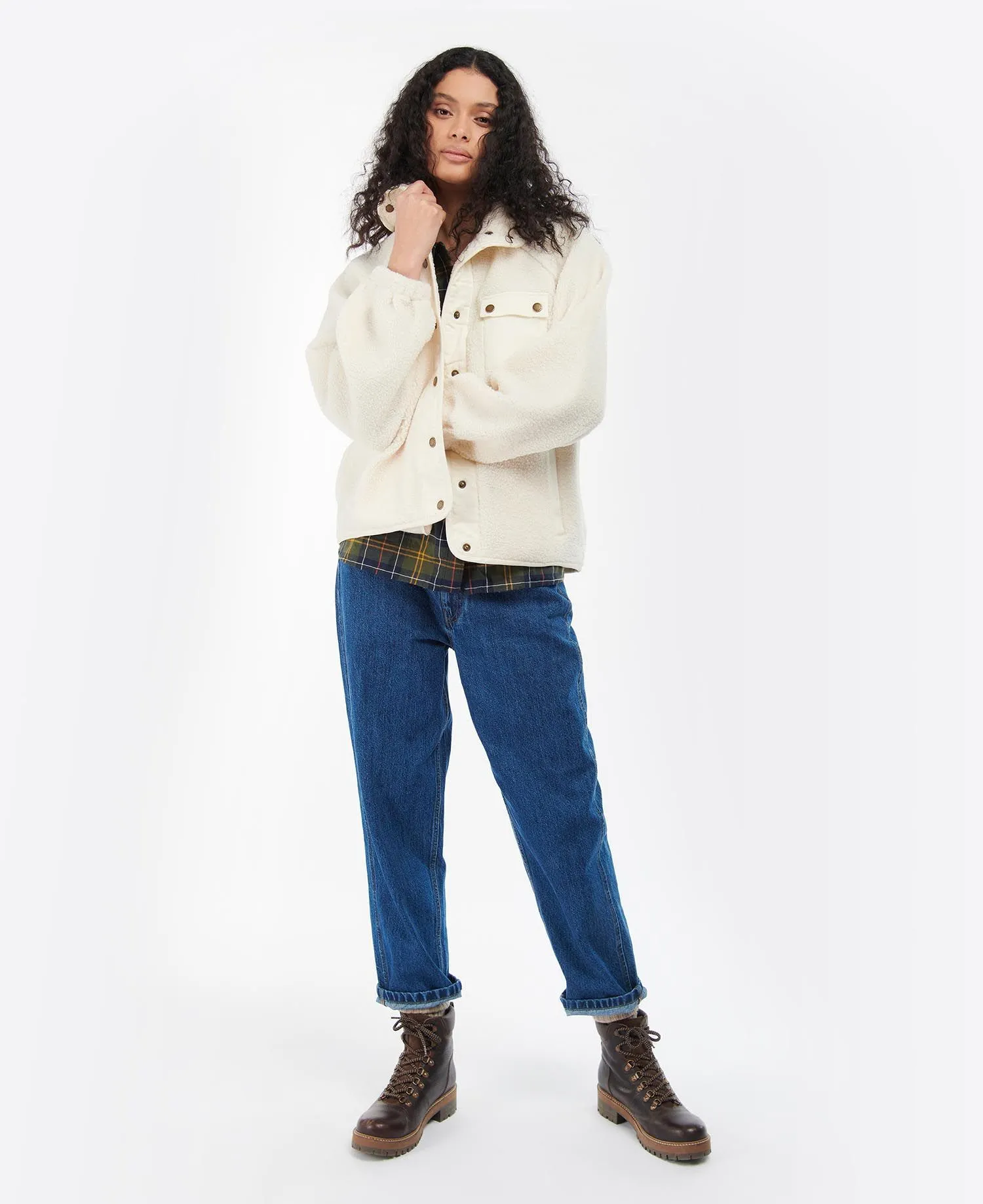 LADIES BARBOUR CALLALY FLEECE SWEATSHIRT - ARAN