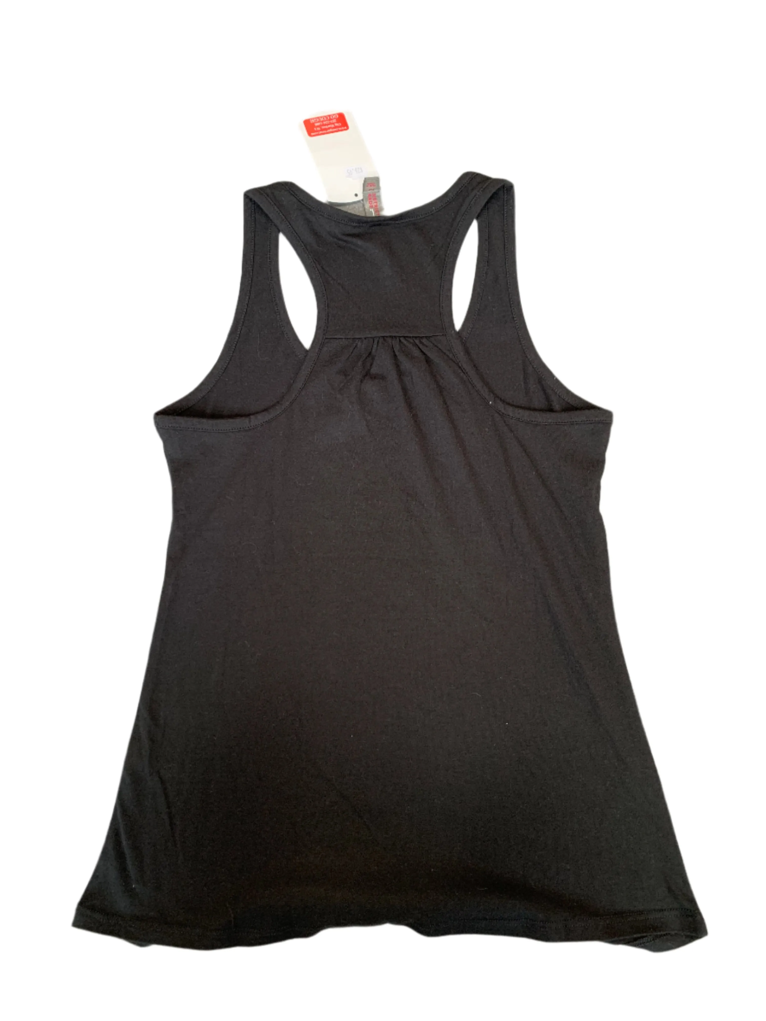 Ladies Black WSU Crew Cut Tank