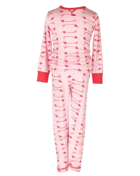Lambie Jammies in Cupids Arrows - Pink