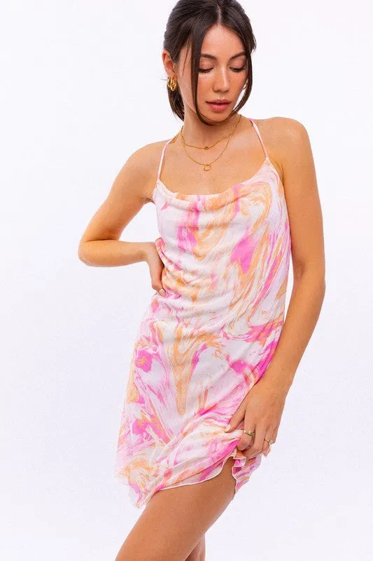 Le Lis Cowl Neck Cami Mini Dress