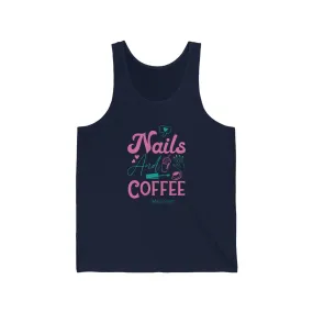Love for Nails & Coffee - Jersey Tank Top