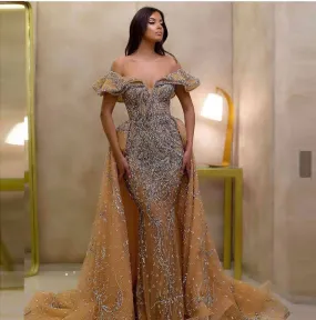 Luxury Crystal Evening Dress