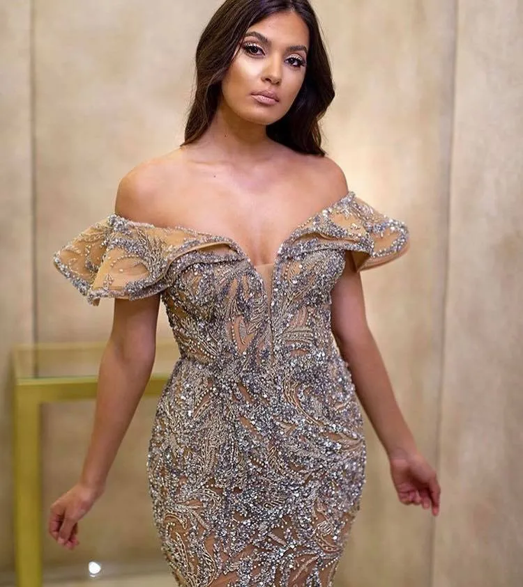 Luxury Crystal Evening Dress