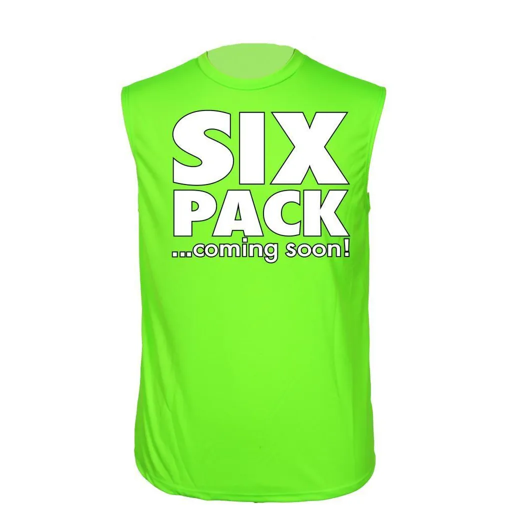 Men's Dri Fit Hilarious Six Pack...Coming Soon! Short Sleeve SLEEVELES SHIRT