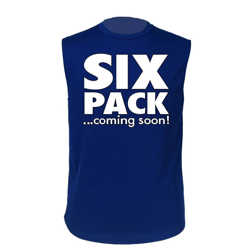 Men's Dri Fit Hilarious Six Pack...Coming Soon! Short Sleeve SLEEVELES SHIRT