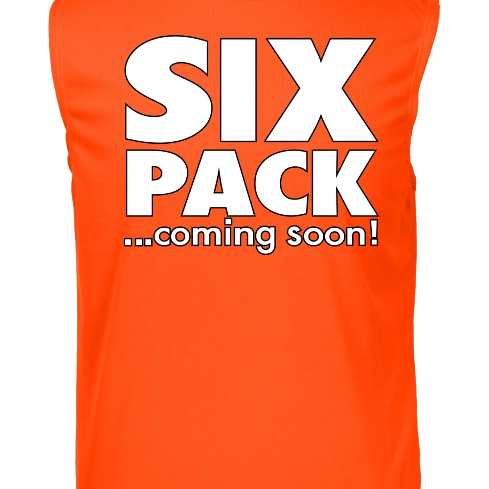 Men's Dri Fit Hilarious Six Pack...Coming Soon! Short Sleeve SLEEVELES SHIRT