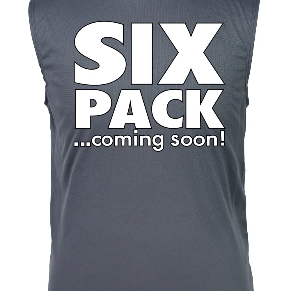 Men's Dri Fit Hilarious Six Pack...Coming Soon! Short Sleeve SLEEVELES SHIRT