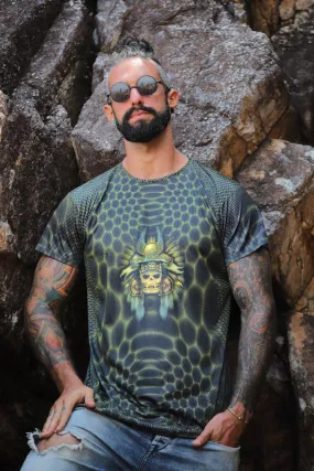 Mens Rave Shirt | Psy Clothing | Sacred Geomery Shirt | Fractal Shirt | Ewige (TS)