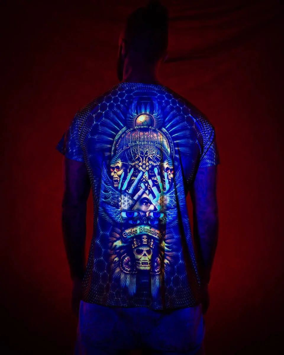 Mens Rave Shirt | Psy Clothing | Sacred Geomery Shirt | Fractal Shirt | Ewige (TS)