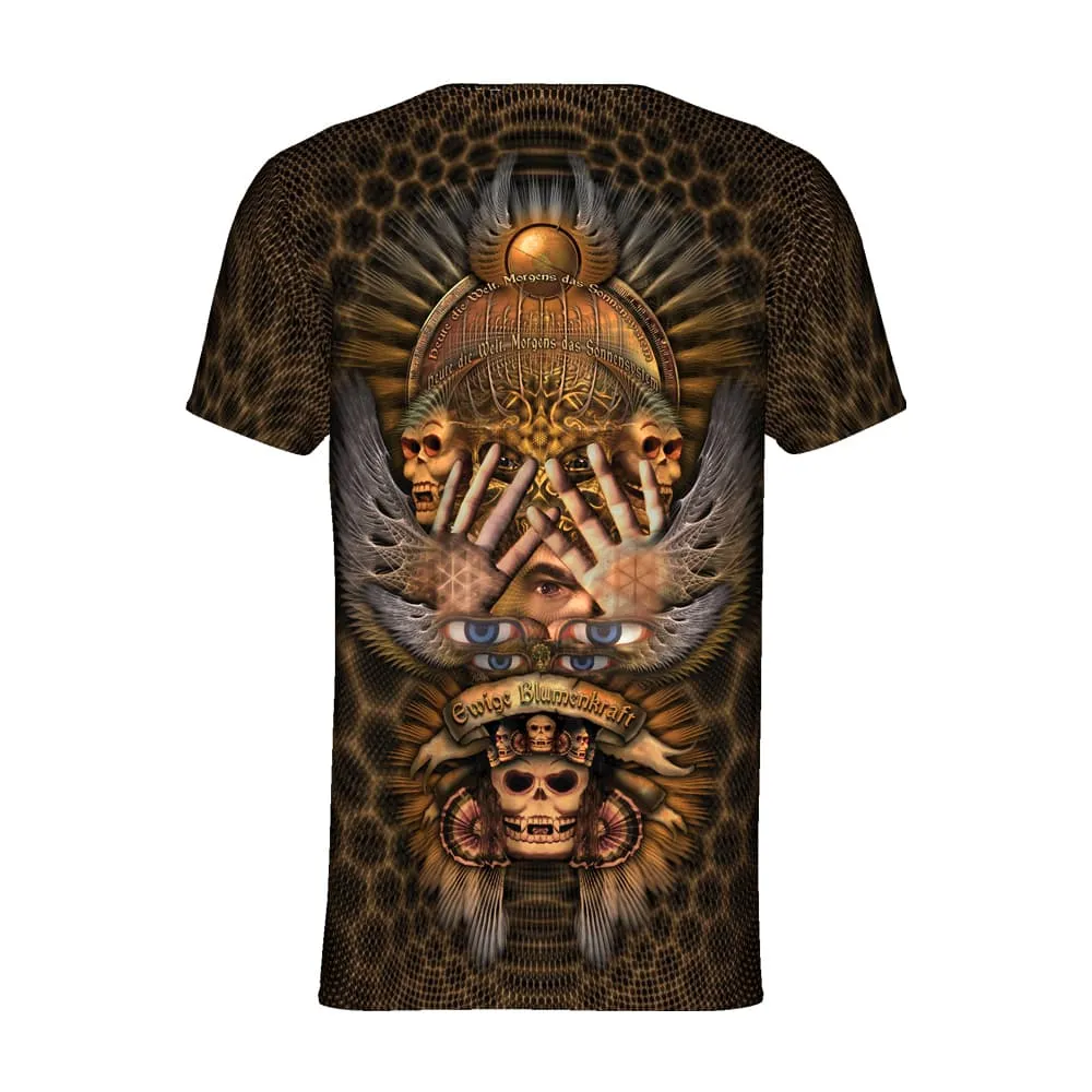 Mens Rave Shirt | Psy Clothing | Sacred Geomery Shirt | Fractal Shirt | Ewige (TS)