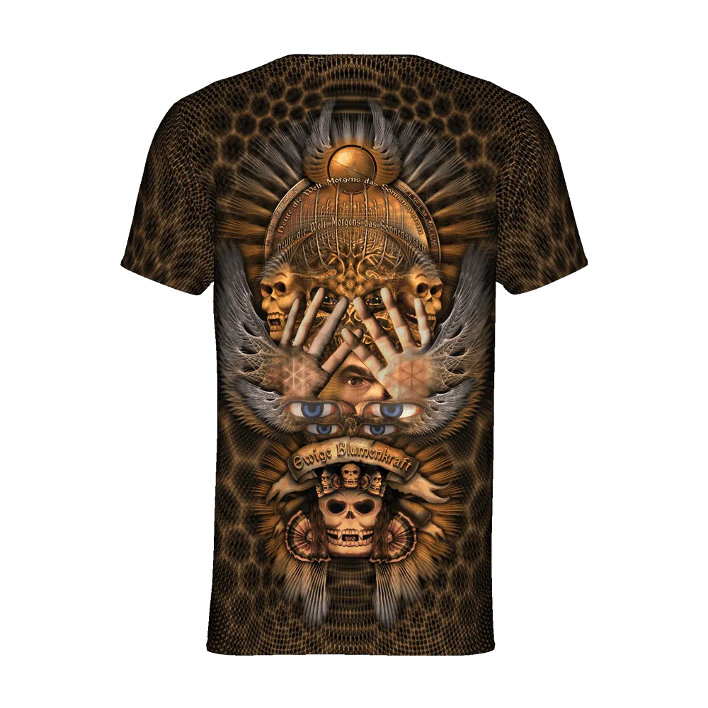 Mens Rave Shirt | Psy Clothing | Sacred Geomery Shirt | Fractal Shirt | Ewige (TS)