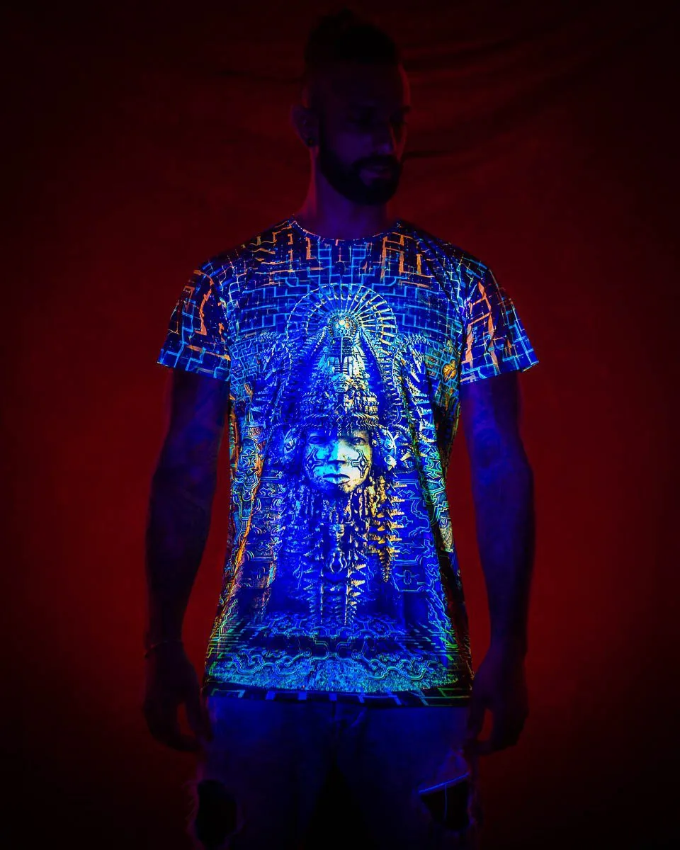 Mens Rave Shirt | Psy Clothing | Sacred Geomery Shirt | Fractal Shirt | Templum (TS)