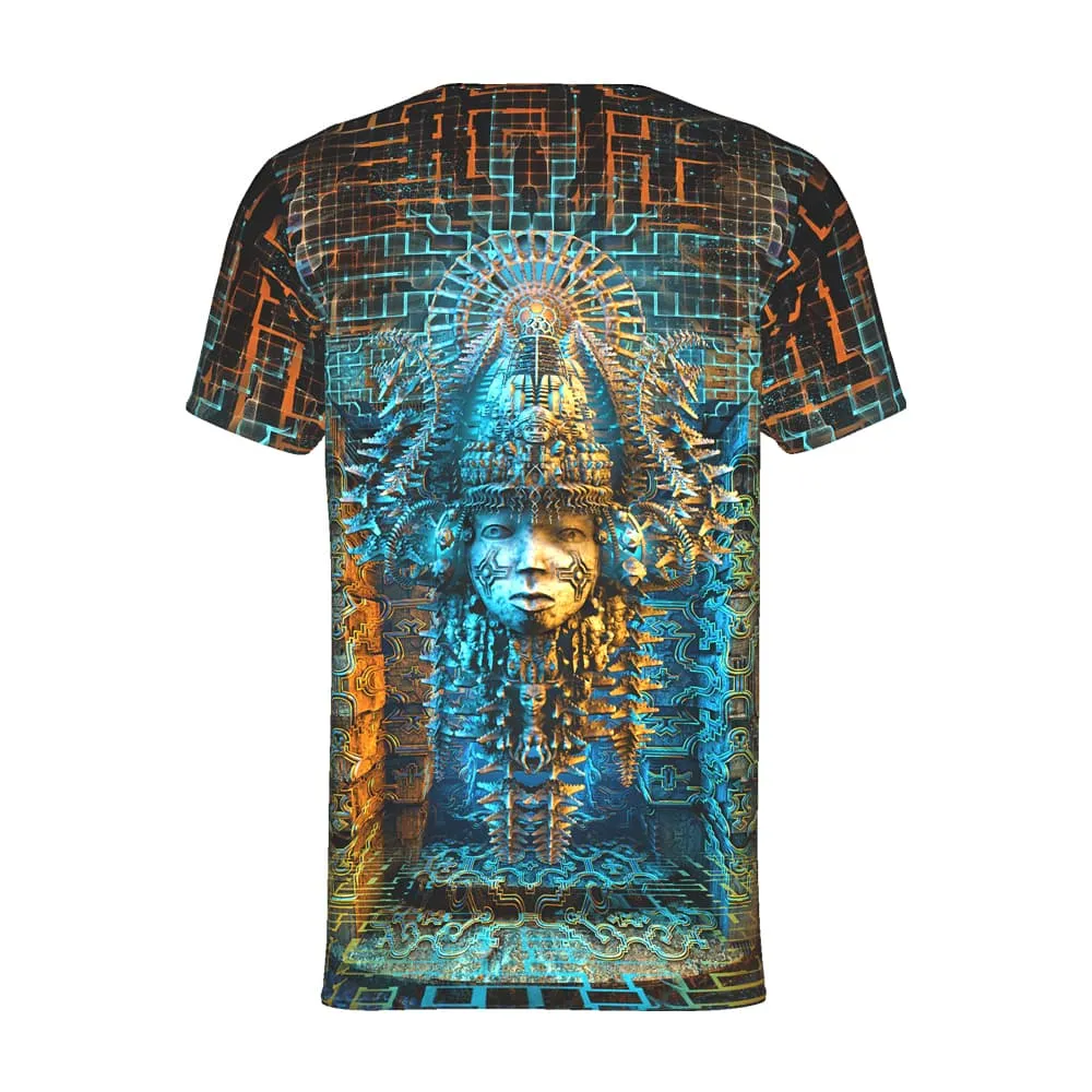Mens Rave Shirt | Psy Clothing | Sacred Geomery Shirt | Fractal Shirt | Templum (TS)