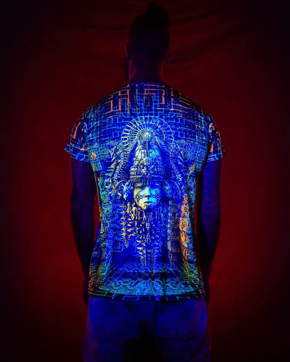 Mens Rave Shirt | Psy Clothing | Sacred Geomery Shirt | Fractal Shirt | Templum (TS)
