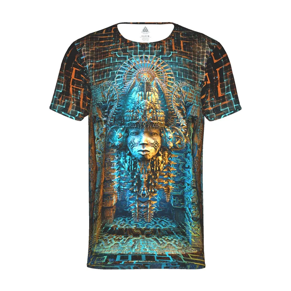 Mens Rave Shirt | Psy Clothing | Sacred Geomery Shirt | Fractal Shirt | Templum (TS)