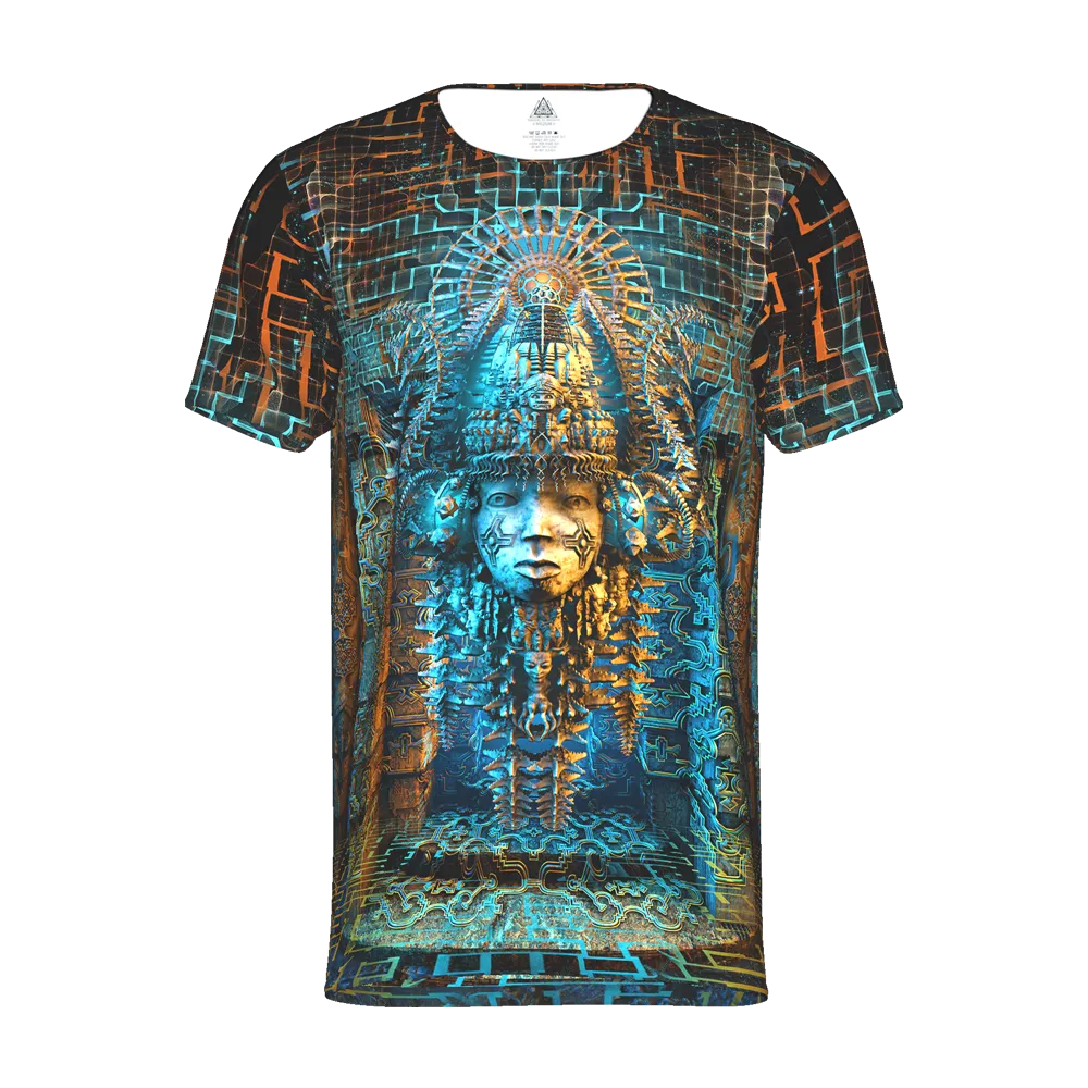 Mens Rave Shirt | Psy Clothing | Sacred Geomery Shirt | Fractal Shirt | Templum (TS)