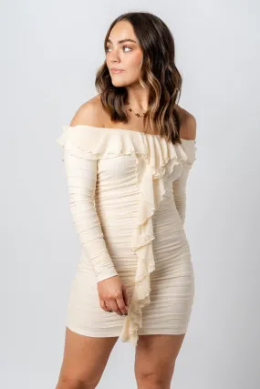 Mesh fairy mini dress milk