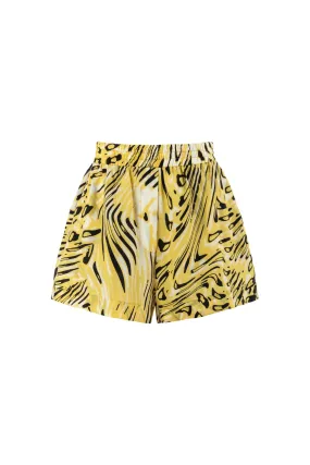 Multi-Colored High Waist Printed Shorts