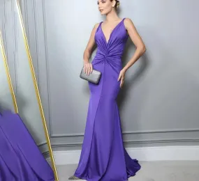 New Spaghetti Strap Evening Gown
