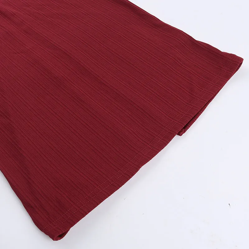 Niche Hollowed H-line Halter Dress