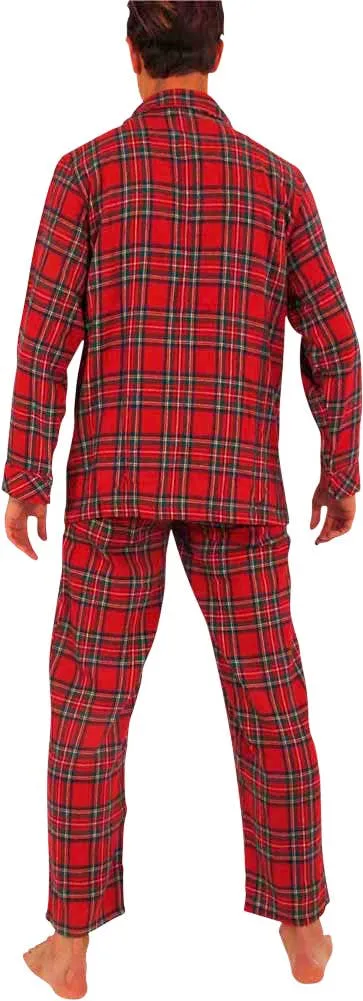 NORTY Big Mens 3XL-5XL Red Plaid Pajama Set 34058X